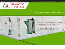 Tablet Screenshot of graintecindustries.com